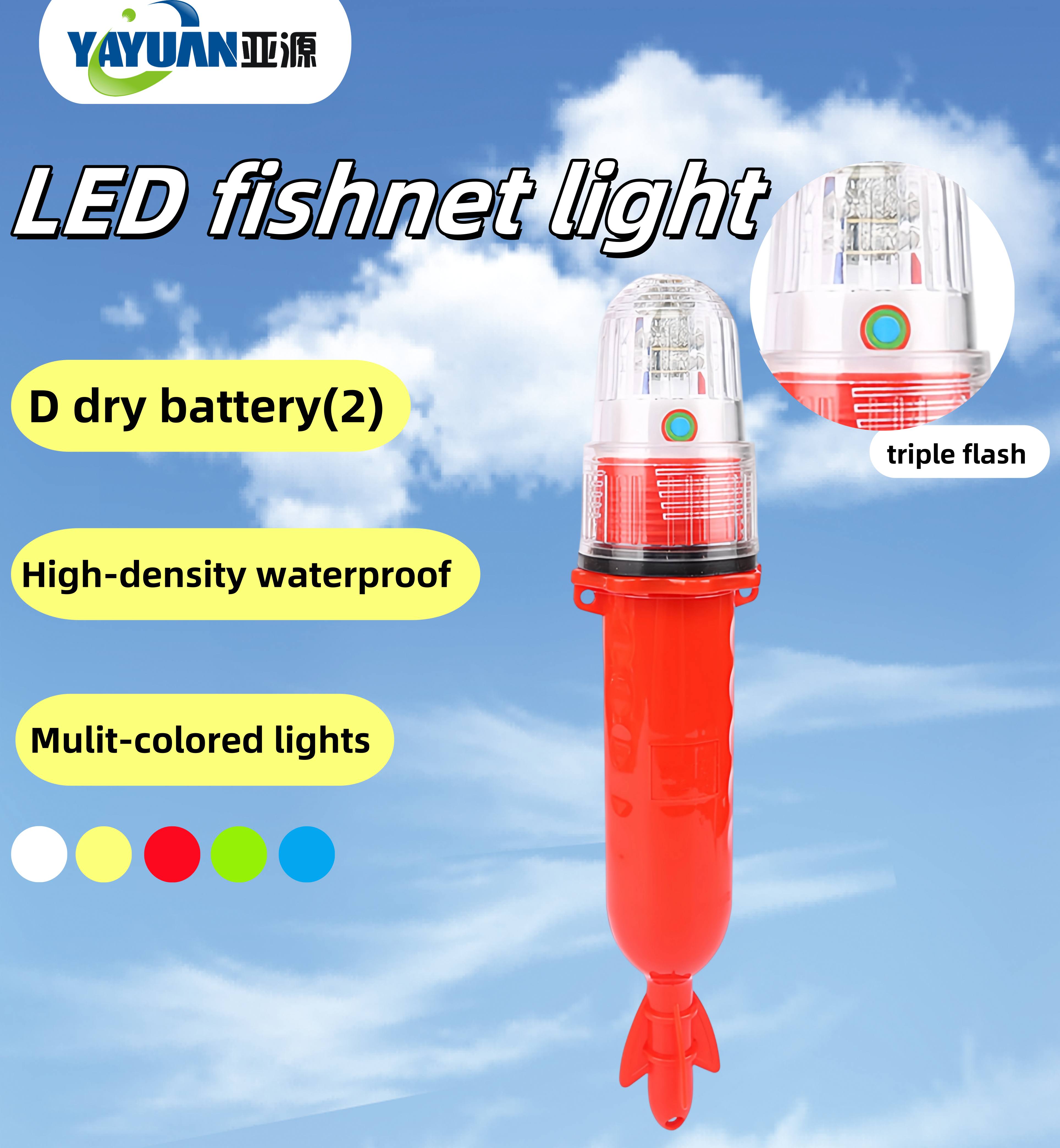 Triple-colorLED 3V fishnetlight,Automatic flashing, plastic two 'ptwpbattery  Triple-colorLED 3V fishnetlight,Automatic flashing, plastic two 'ptwpbattery