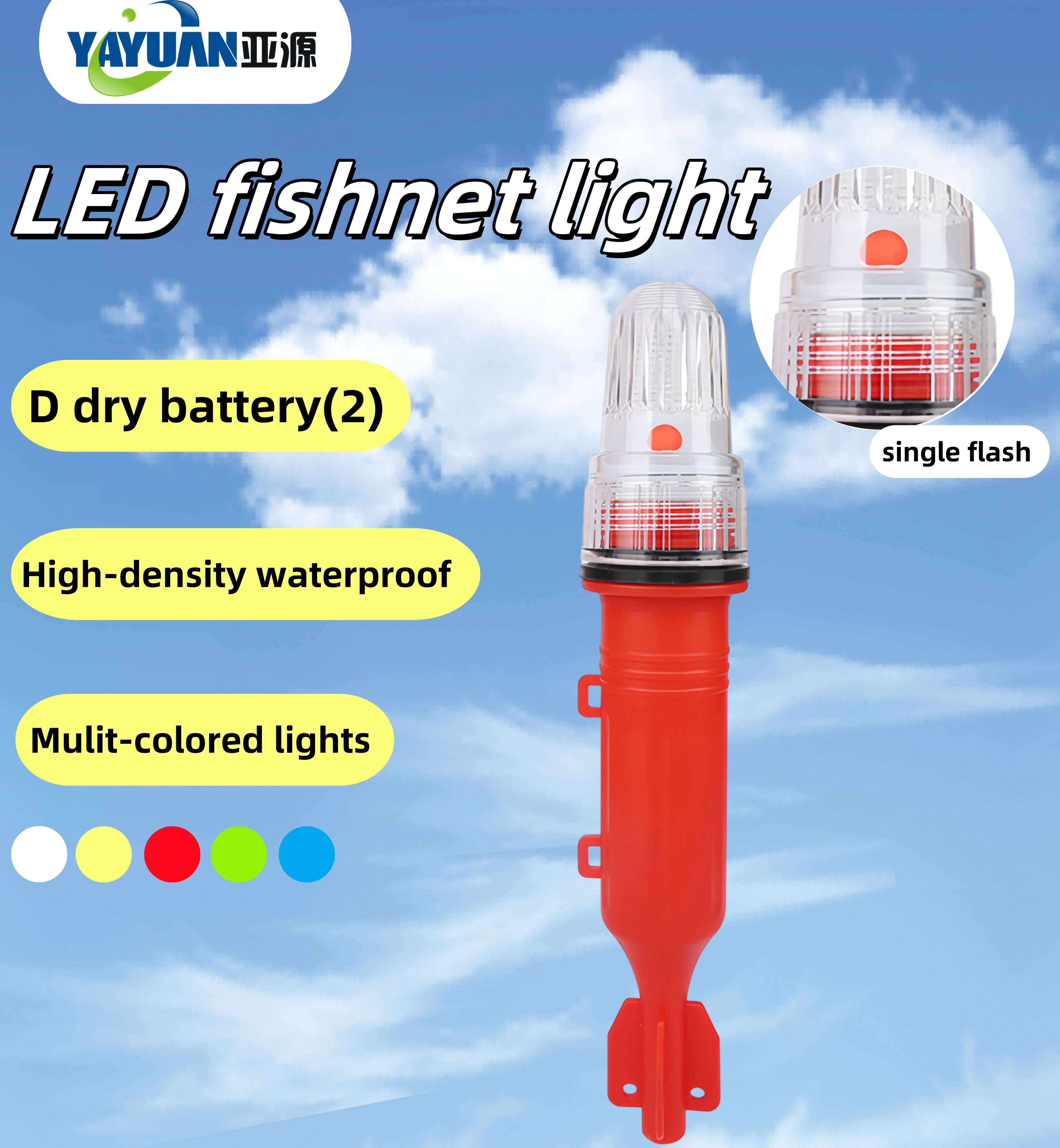 Single-color LED 3V fishnetlight,Automatic flashing, plastic two battery