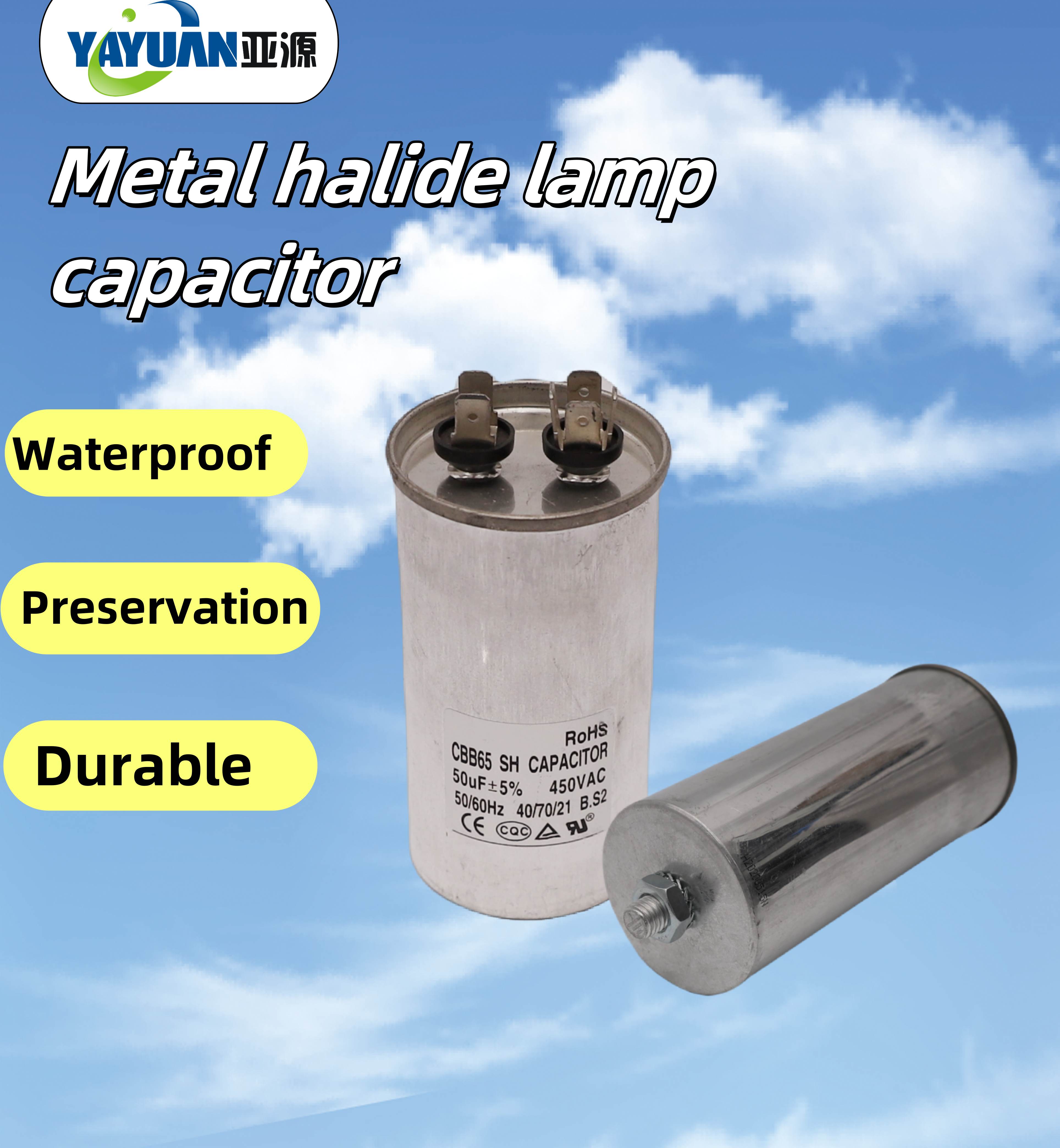 Good price Capacitor use on metal halide lamp 30uf 35uf 40uf 42uf 45uf 60uf 
