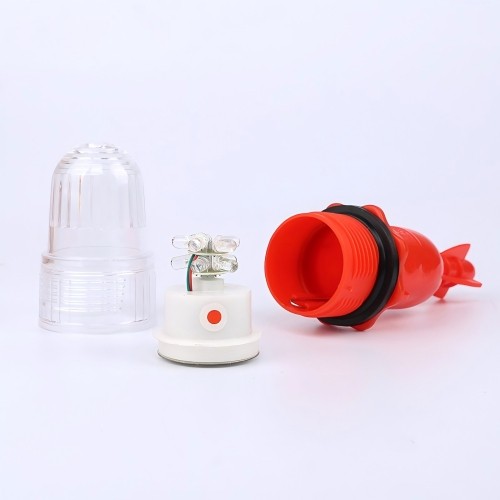 Double-color LED fishnetlight,Automatic flashing, plastic one battery 