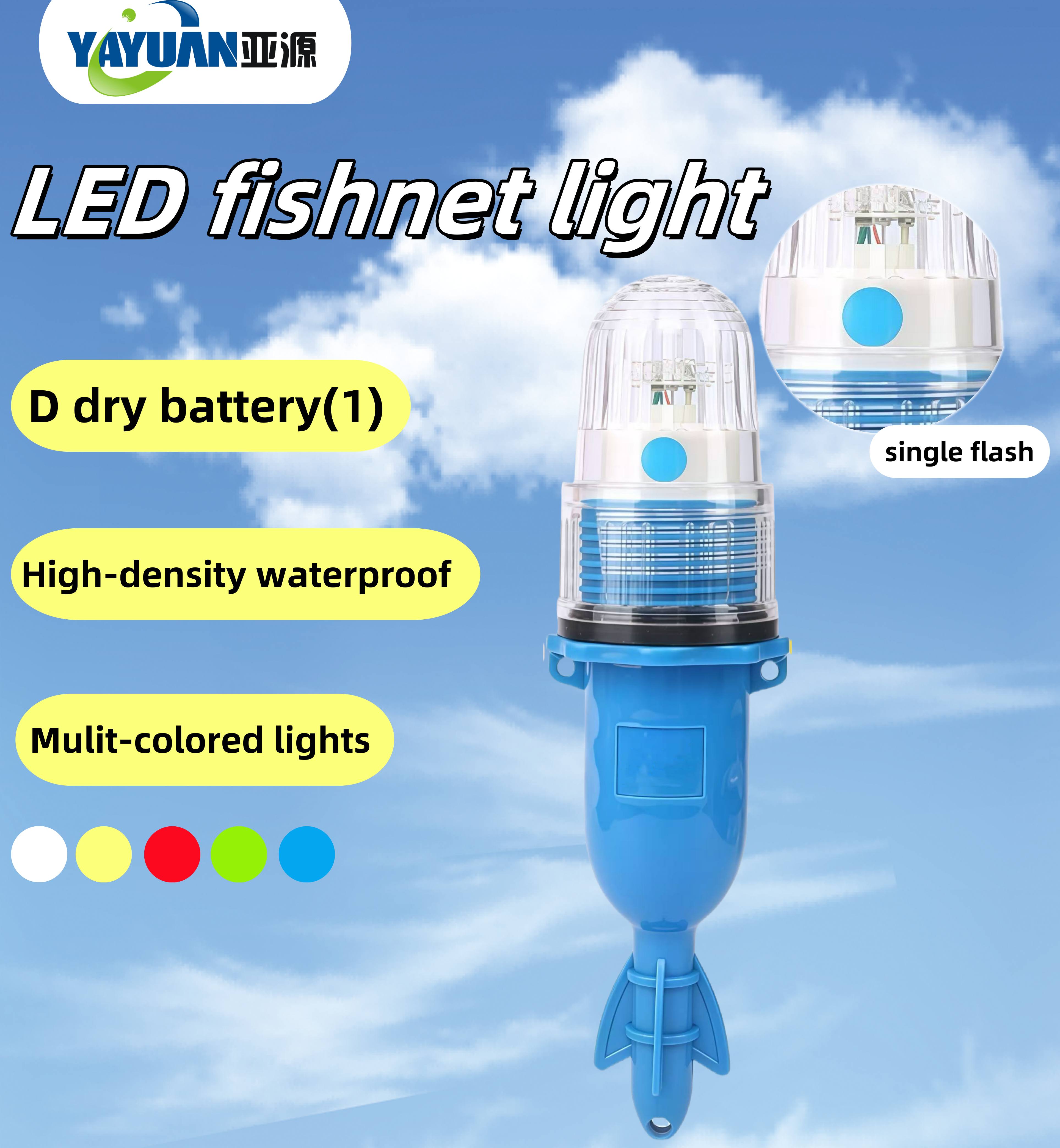 Single-color LED fishnetlight,Automatic flashing, plastic one battery  Single-color LED fishnetlight,Automatic flashing, plastic one battery